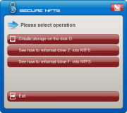 Secure NTFS Portable  1.1 poster